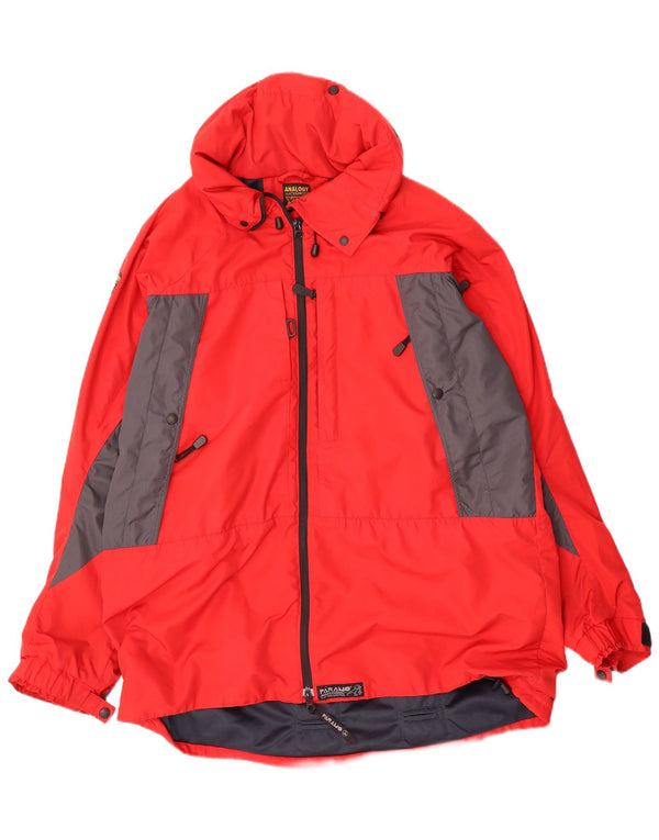 Paramo Dame Nikwax Analogy Hætte Skijakke UK 18 XL Rød Colourblock