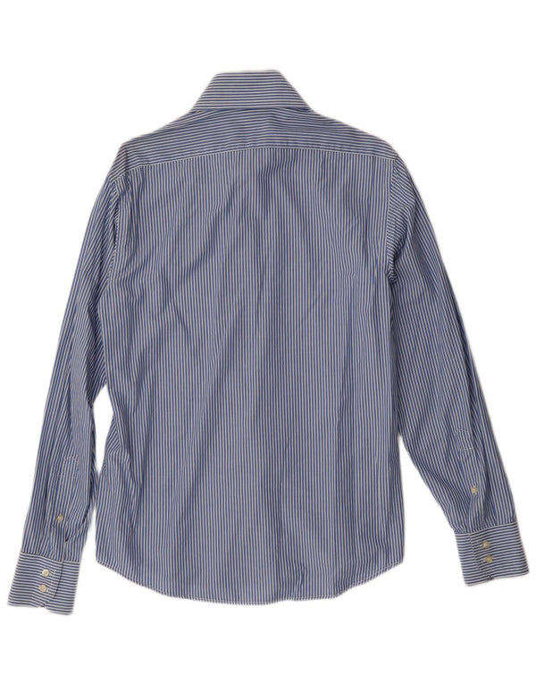 BENETTON Herreskjorte Medium blå stribet bomuld