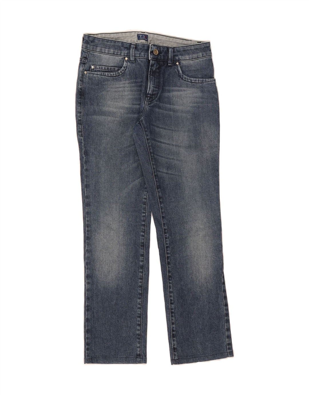 TRUSSARDI Womens Straight Jeans W25 L28 Blue Cotton Vintage Trussardi and Second-Hand Trussardi from Messina Hembry 