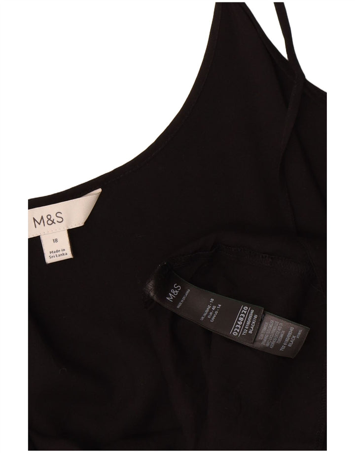 Marks & Spencer Solkjole til kvinder UK 18 XL Sort viskose