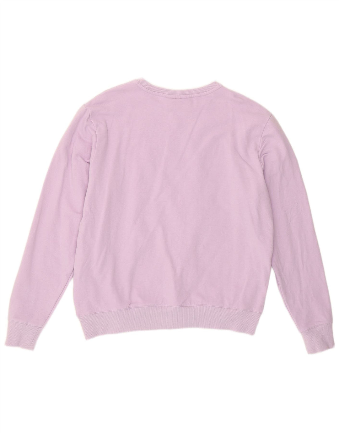 Fila Dame Sweatshirt Jumper UK 14 Medium Lilla Bomuld