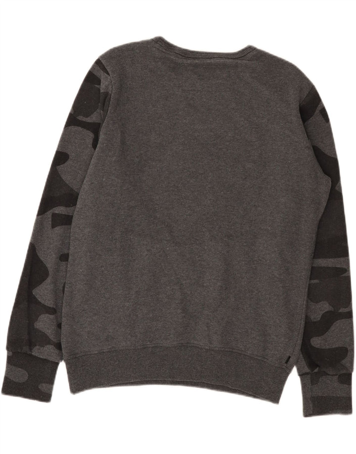 Superdry Sweatshirt til mænd Medium Grå Camouflage Bomuld
