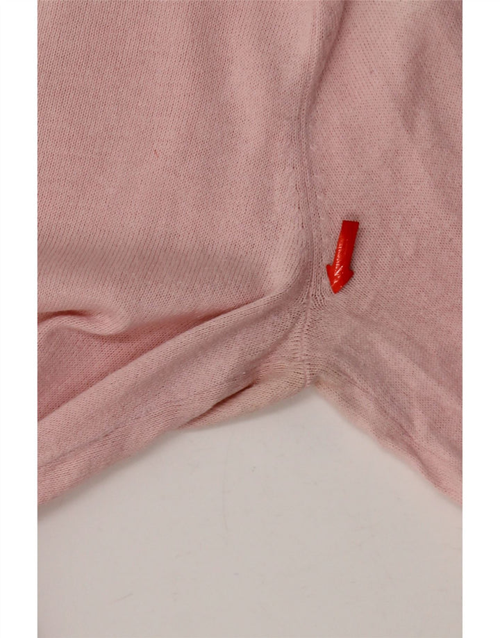 Tommy Hilfiger Dame V-hals sweater UK 12 Medium Pink