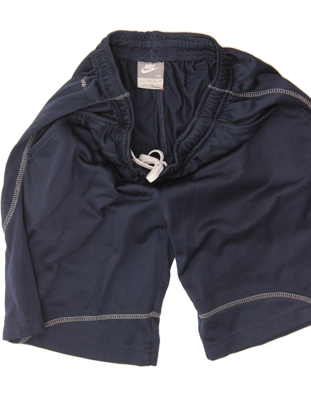NIKE Boys Sport Shorts 7-8 Years  Navy Blue Polyester Vintage Nike and Second-Hand Nike from Messina Hembry 