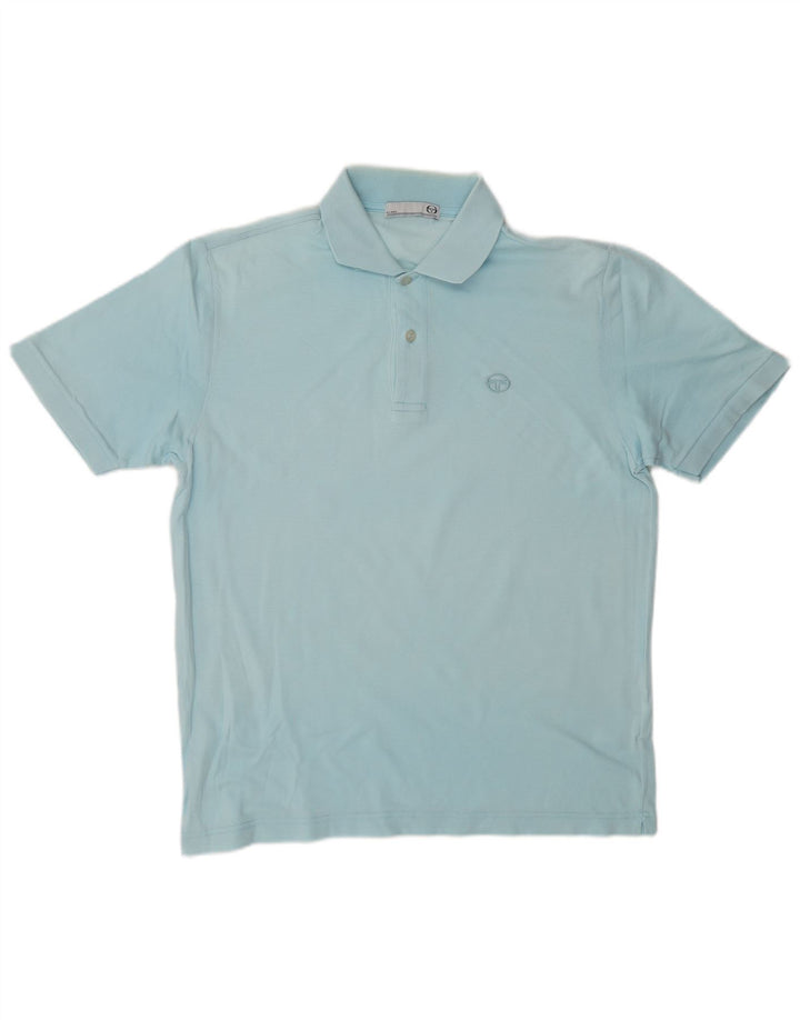SERGIO TACCHINI Herre Milano Polo Shirt IT 46 Lille Blå Bomuld