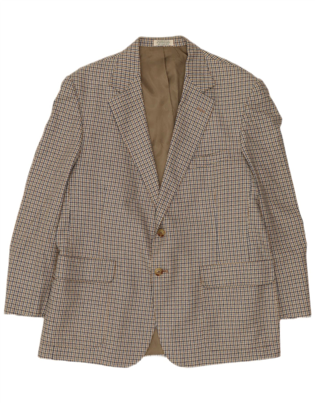 Orvis Herre 2-knaps blazerjakke UK 44 2XL Beige Houndstooth
