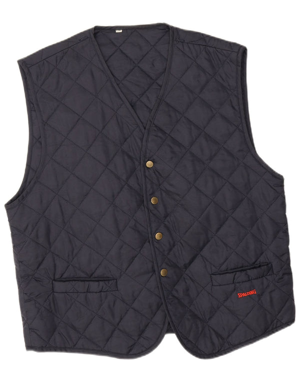Spalding Herre Quiltet Gilet UK 42 XL Navy Blue