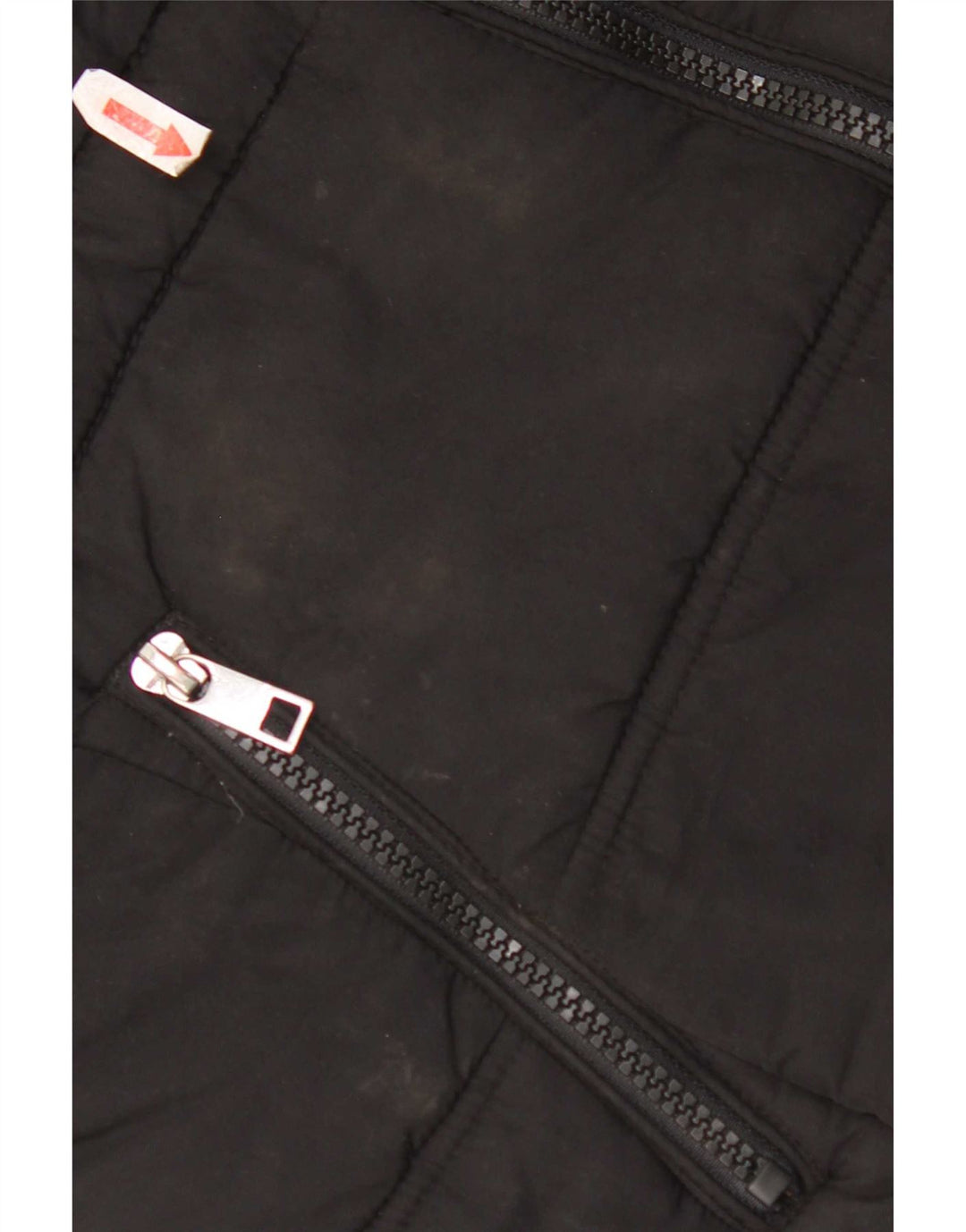 Marks & Spencer Polstret hættejakke til kvinder UK 12 Medium Sort Polyester