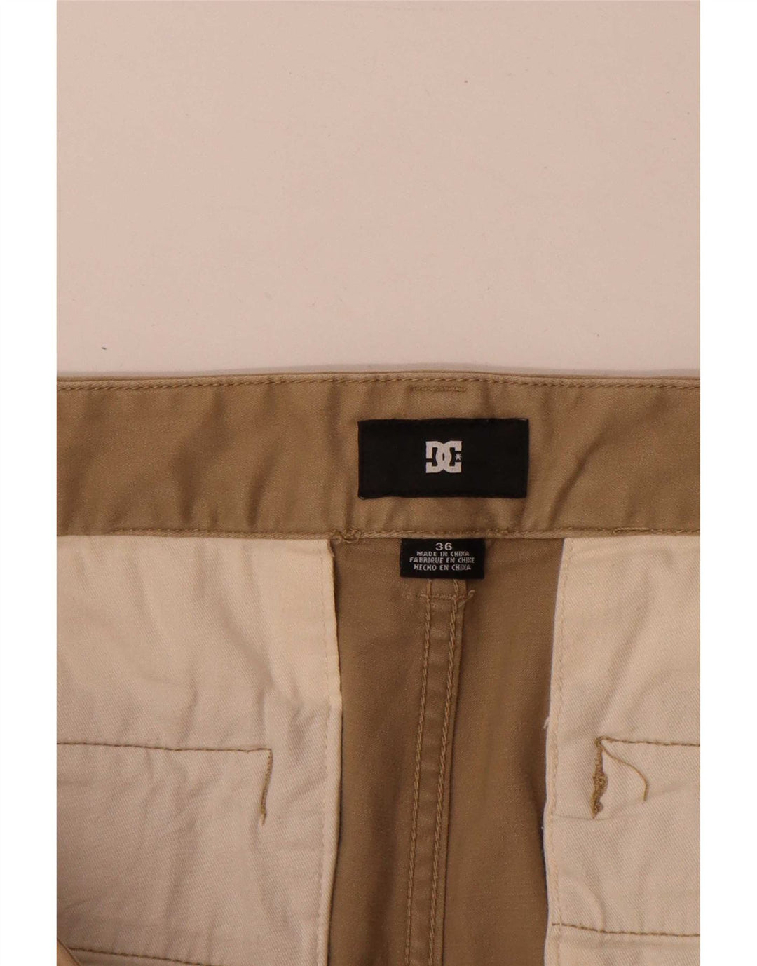 DC Chino Shorts til mænd W36 Stor Beige Bomuld
