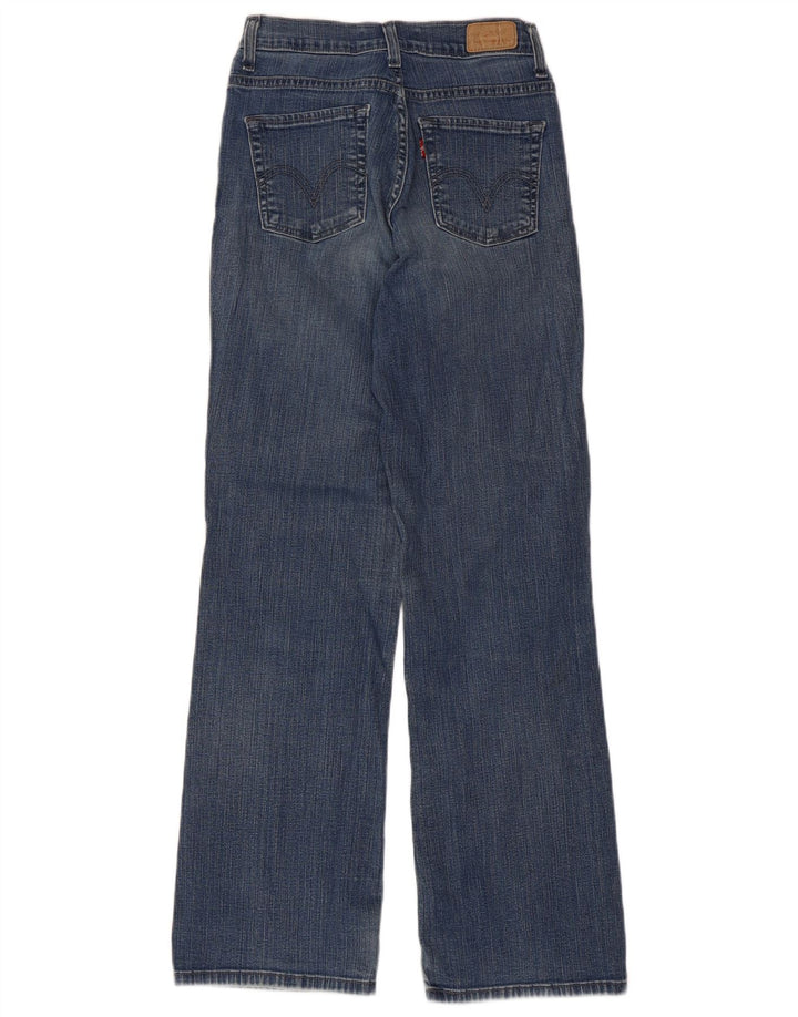 Levi's Womens 512 Perfectly Slanking Bootcut Jeans W26 L30 Blue Cotton