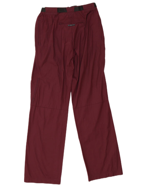 Nike Womens Straight Chino Trousers UK 10/12 Medium W28 L30 Burgundy