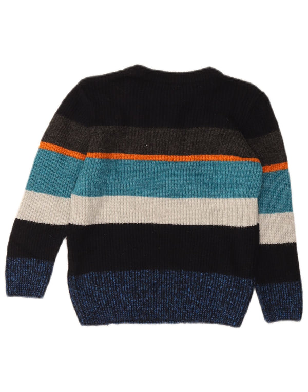 Marks & Spencer Boys Boat Neck sweater 5-6 år Marineblå stribet