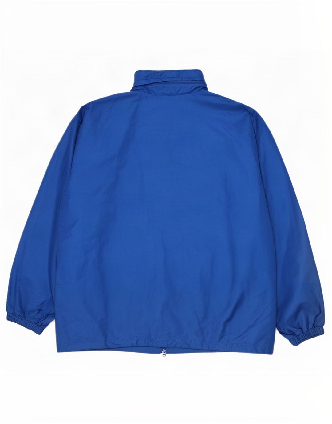 Asics Regnjakke med hætte til mænd UK 40 Large Blue Polyester