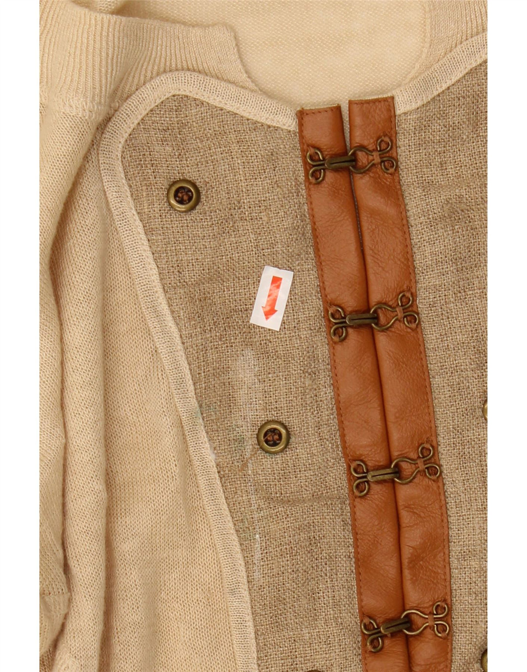 ALL SAINTS Dame Boat Neck Jumper Sweater UK 12 Medium Beige Linen