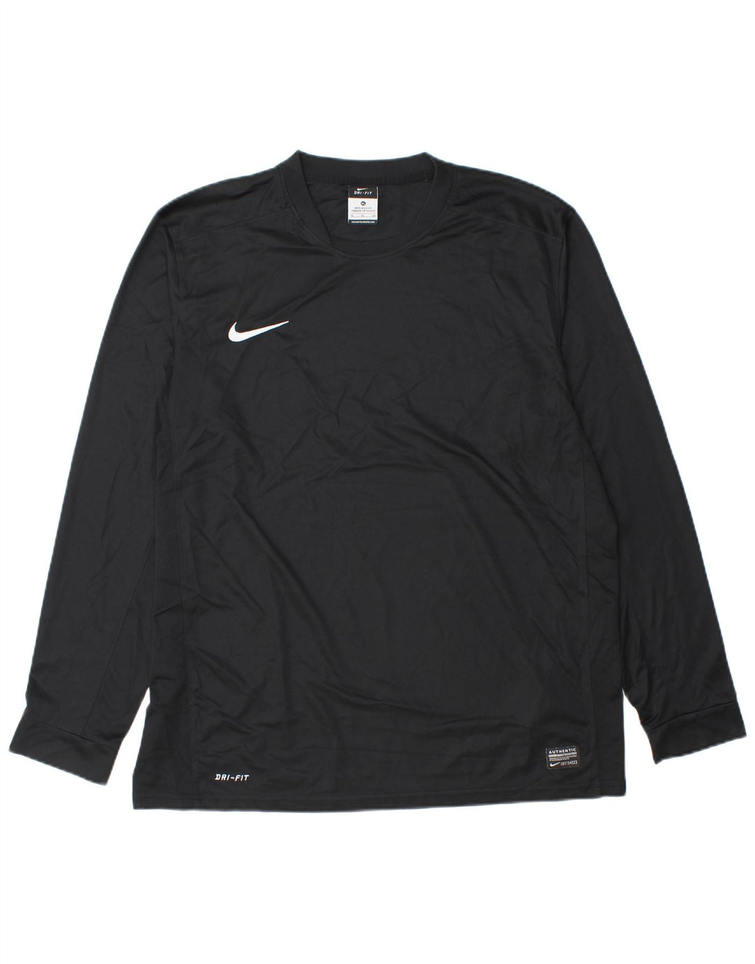Nike Herre Dri Fit Top Langærmet XL Sort Polyester
