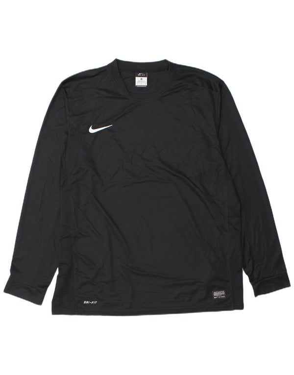 Nike Herre Dri Fit Top Langærmet XL Sort Polyester