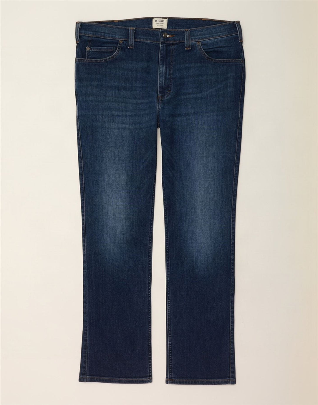 Mustang Herre Tramper Straight Jeans W38 L32 Marineblå Bomuld