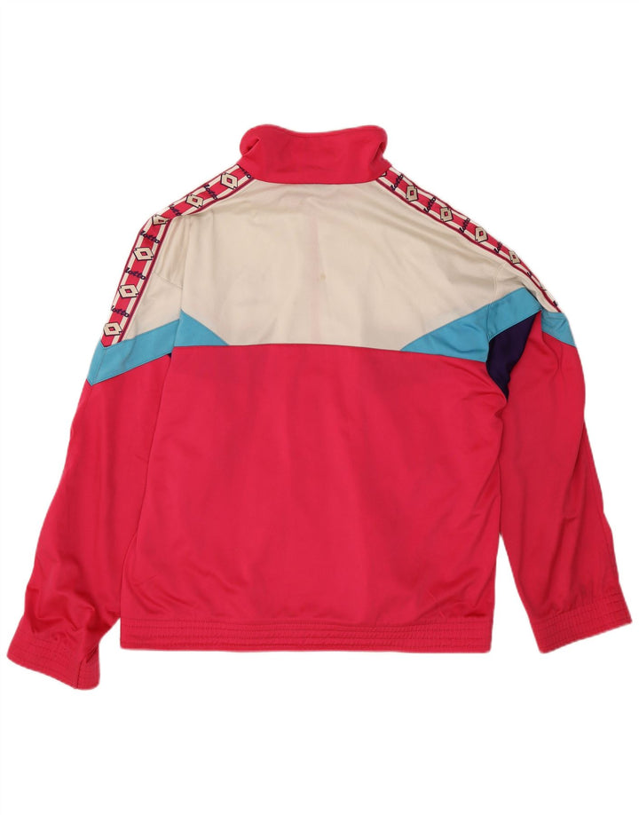 Lotto Herre grafisk træningsdragt Topjakke Medium Pink Colourblock Polyester