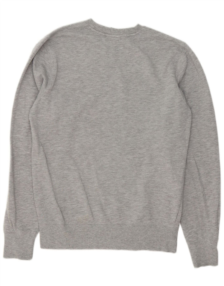 New Balance Herre Sweatshirt Jumper Lille Grå Bomuld