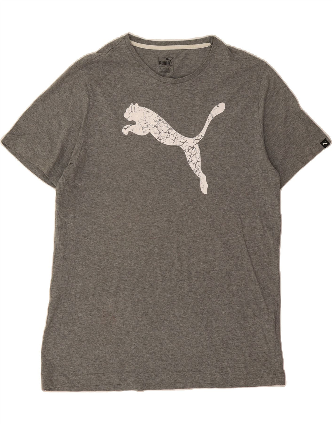 PUMA Mens Graphic T-Shirt Top XL Grey Cotton Vintage Puma and Second-Hand Puma from Messina Hembry 