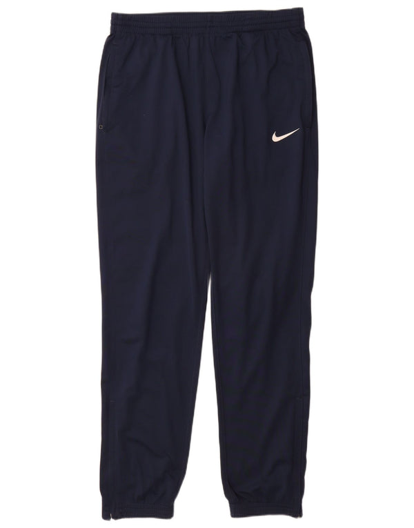 NIKE Herre Dri Fit træningsdragt Bukser Joggers Medium Navy Blue Polyester