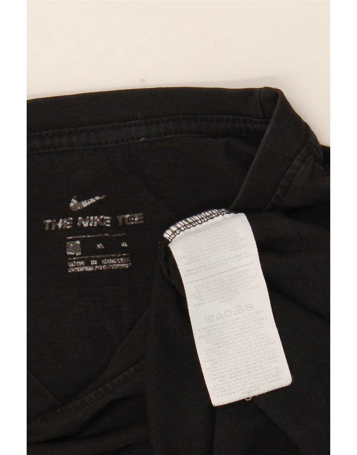 Nike T-shirt top til mænd, stor sort bomuld