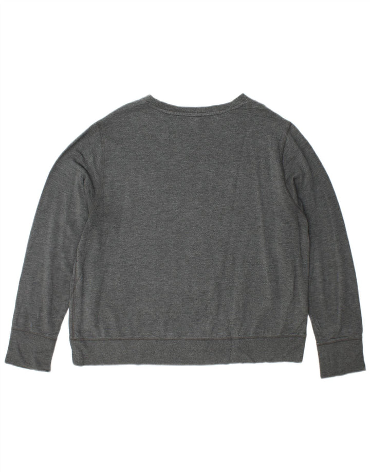 Eddie Bauer Dame Sweatshirt Jumper UK 16 Stor Grå Modal
