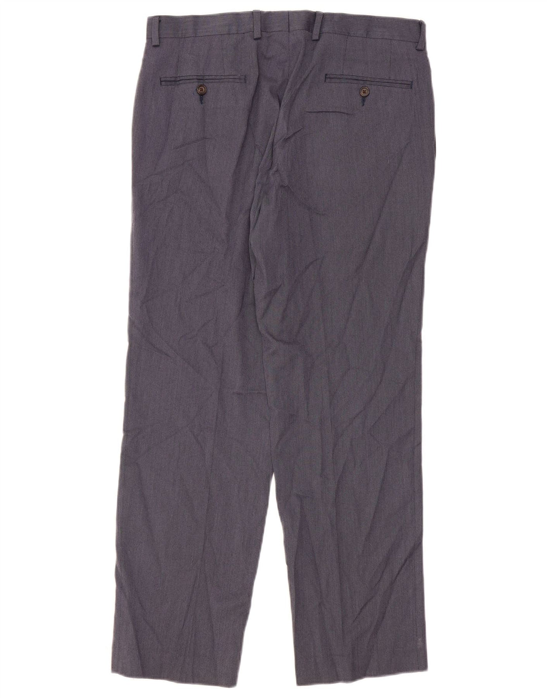 Ralph Lauren Herre lige jakkesæt bukser W33 L30 Marineblå polyester
