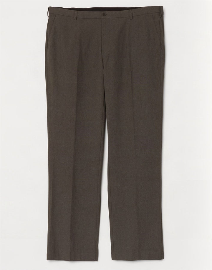 Marks & Spencer Herre Regular Fit Suit Bukser W42 L33 Grå polyester