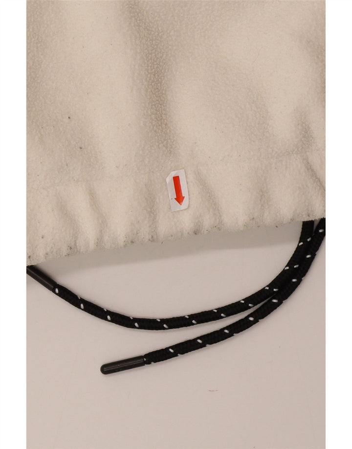 FILA Oversized grafisk fleecetrøje til kvinder UK 10 Small White Colourblock