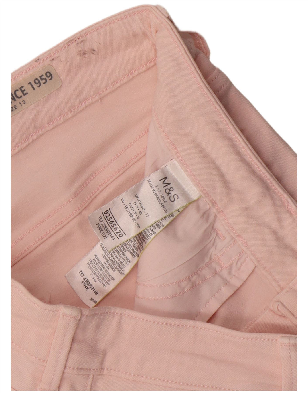 Marks & Spencer denimshorts til kvinder UK 12 Medium W30 Pink Bomuld