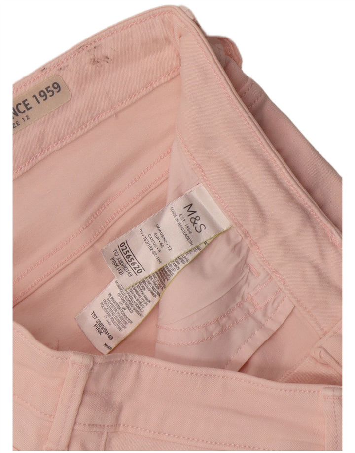 Marks & Spencer denimshorts til kvinder UK 12 Medium W30 Pink Bomuld