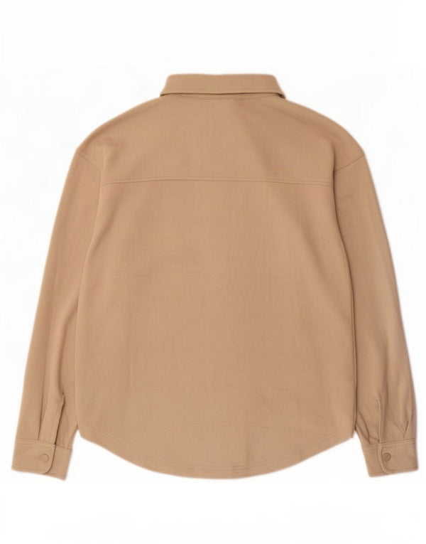 Champion Womens Relaxed Fit skjortebluse UK 14 Medium Beige Bomuld
