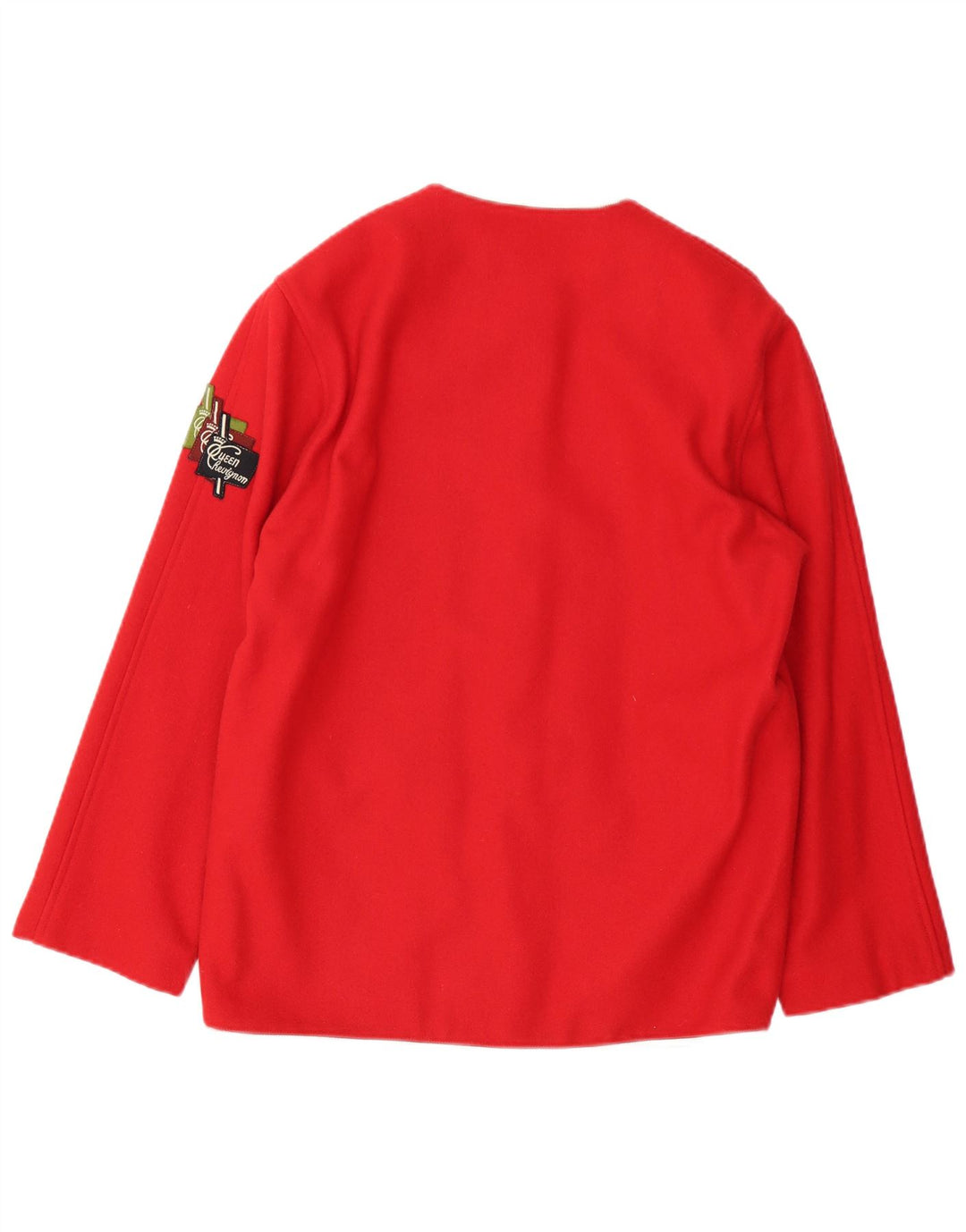 Vintage dame 5-knaps blazerjakke UK 14 Medium Rød