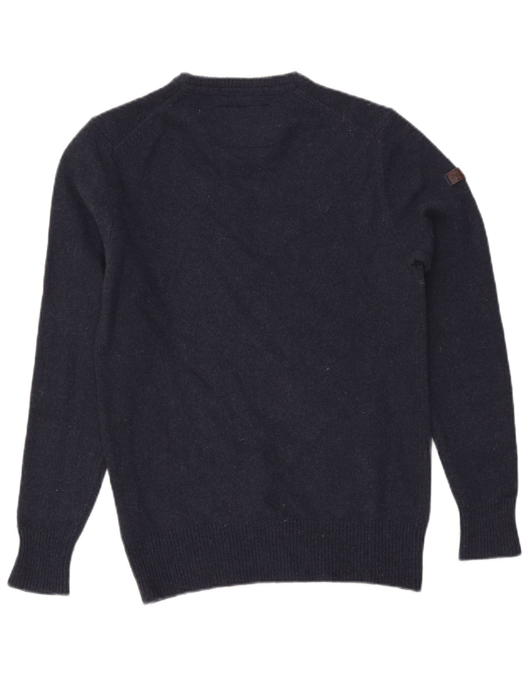 SUPERDRY Herre sweater med rund hals, medium marineblå uld