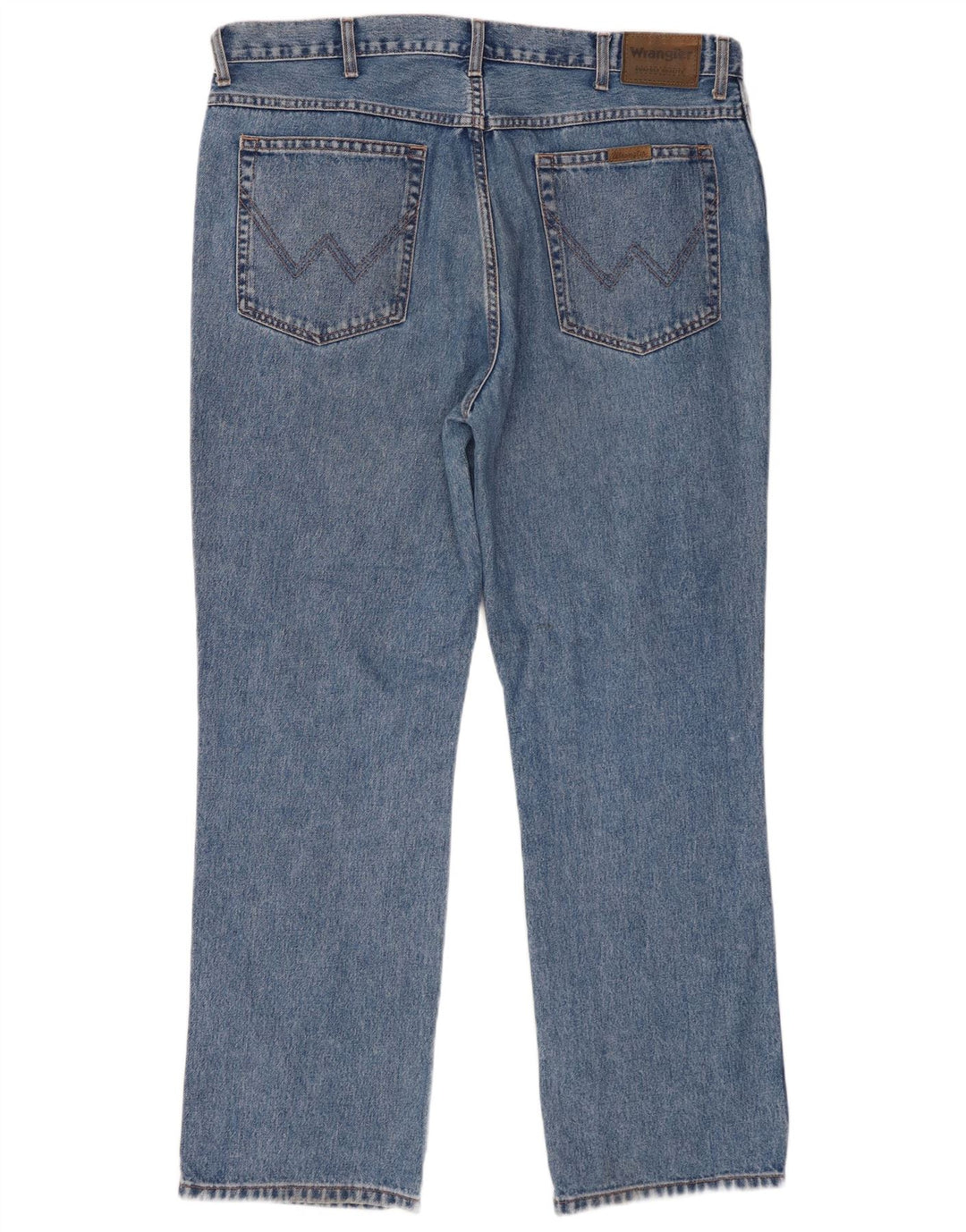 WRANGLER Herre Regular Fit Straight Jeans W40 L32 Blå Bomuld