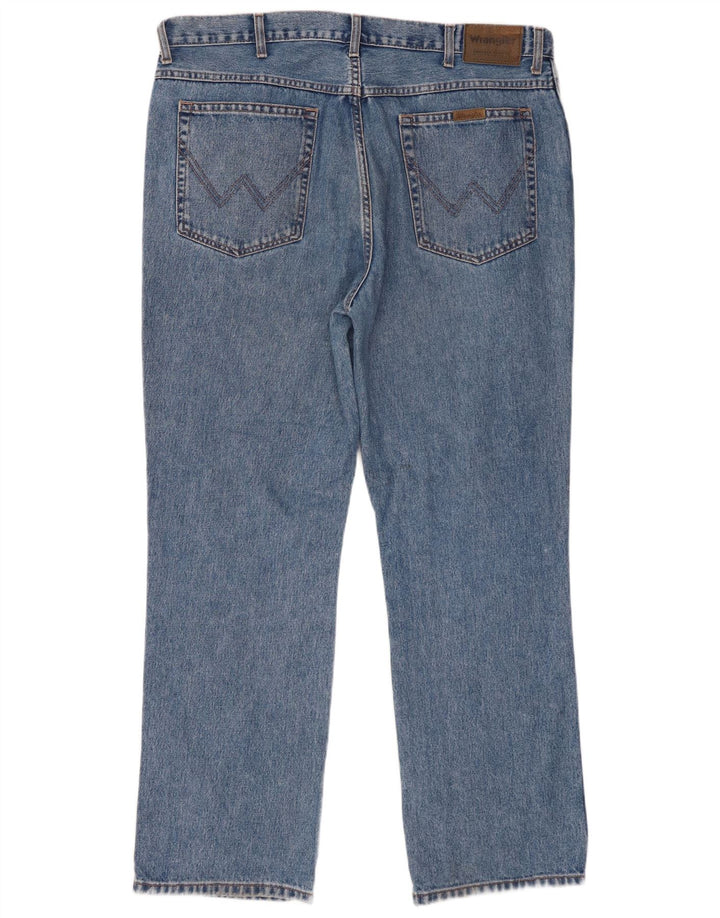 WRANGLER Herre Regular Fit Straight Jeans W40 L32 Blå Bomuld