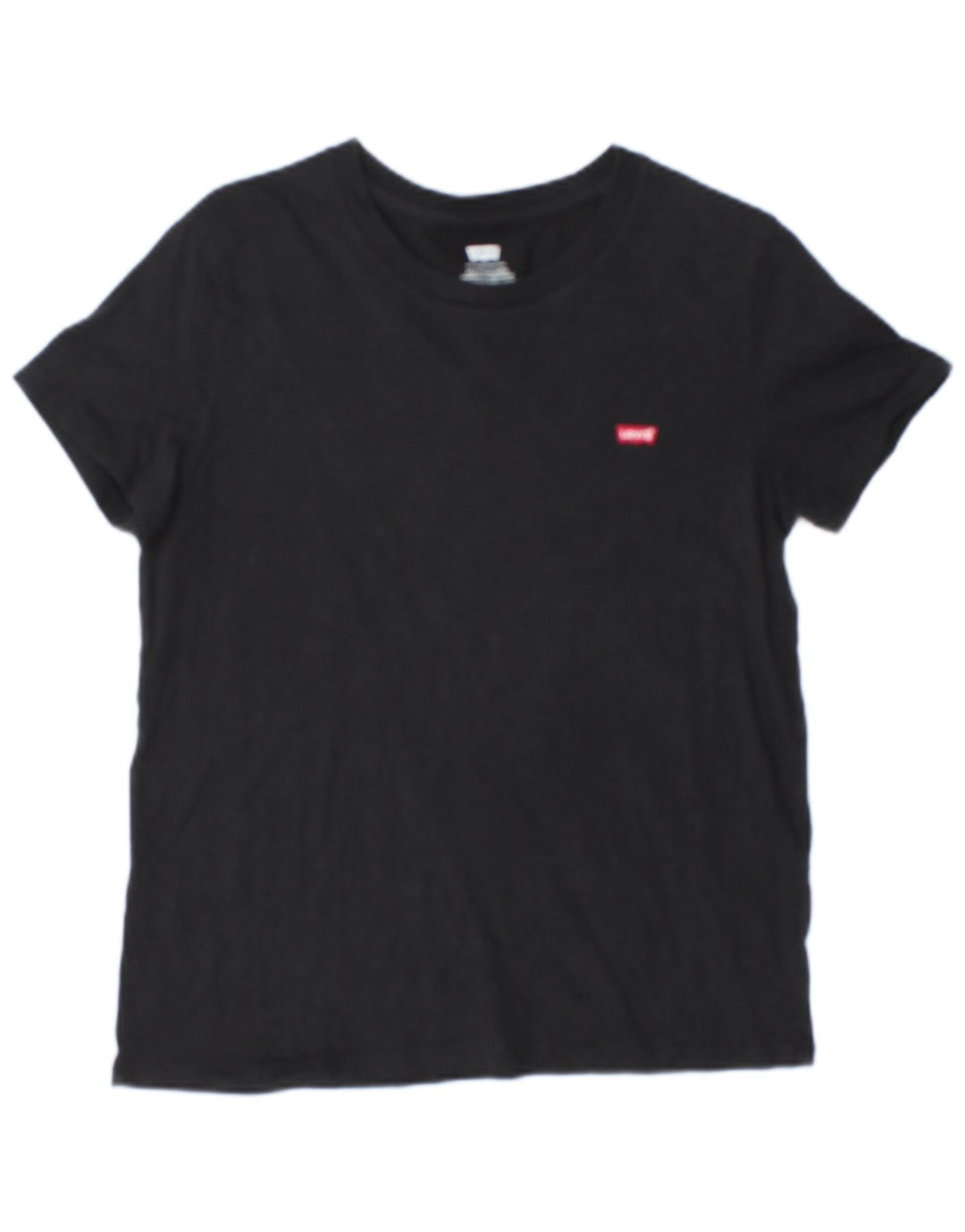 Levi's Dame Oversized T-Shirt Top UK 10 Small Black Bomuld
