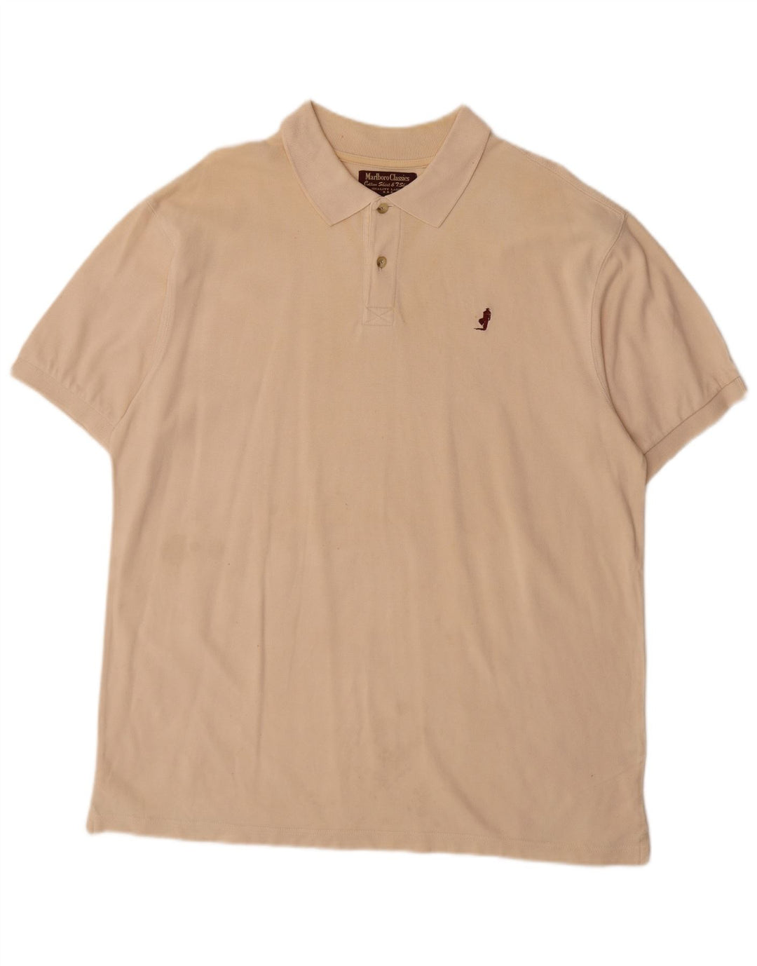 MARLBORO CLASSICS Poloskjorte til mænd 2XL Beige Bomuld