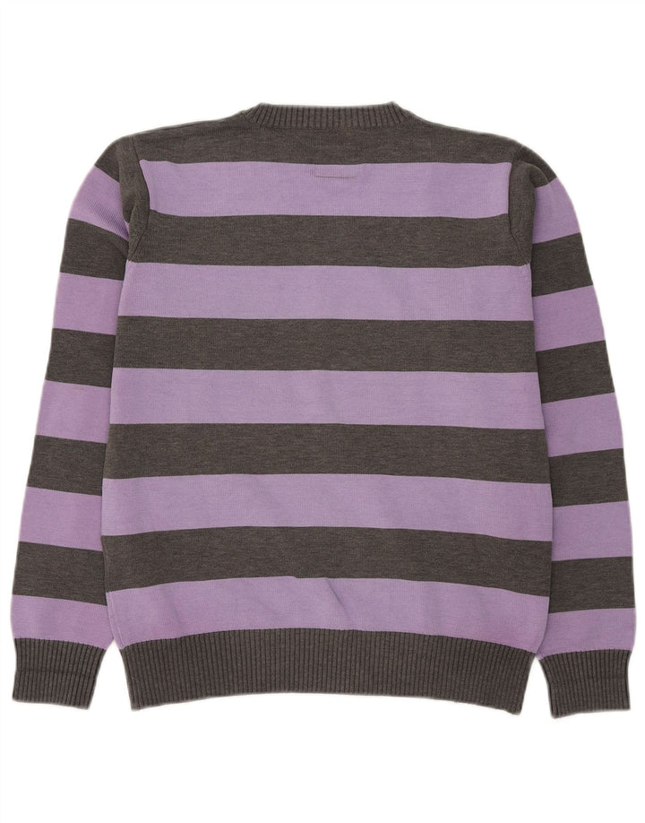 Jack & Jones Herre V-hals sweater Medium Lilla Stribet