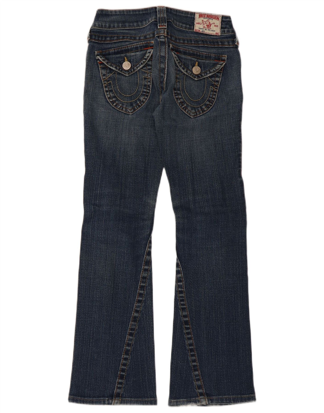 True Religion Dame Bootcut Jeans W24 L27 Blå Bomuld