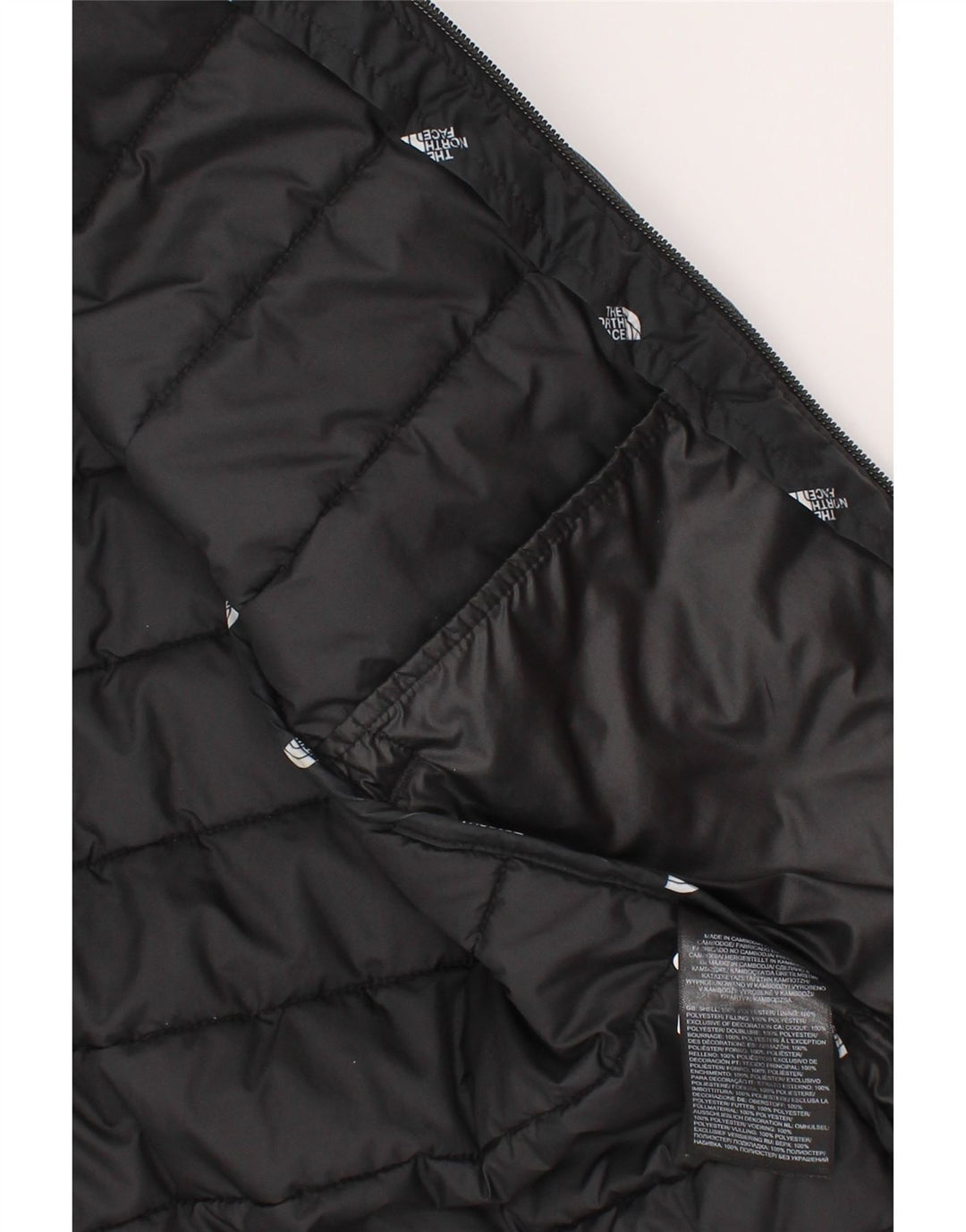 The North Face Boys Grafisk, hættepolstret jakke 9-10 år Medium Sort