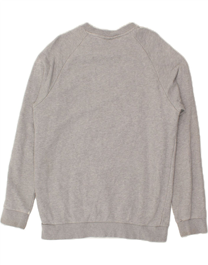 ADIDAS Mens Graphic Sweatshirt Jumper Small Grey Cotton Vintage Adidas and Second-Hand Adidas from Messina Hembry 