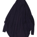 Zara Womens Longline Oversized Cardigan Sweater UK 14 Medium Navy Blue