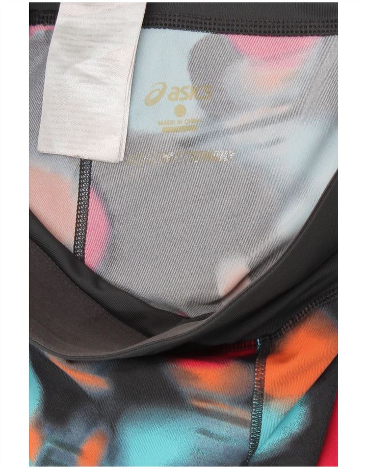 Asics Womens Leggings UK 8 Lille flerfarvet geometrisk polyester