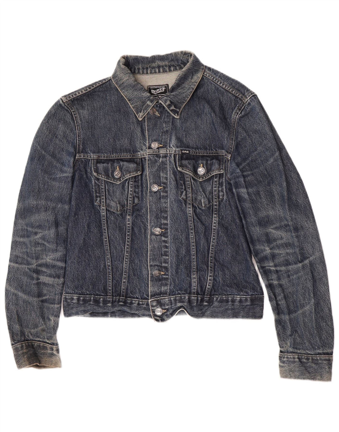 Gas Dame denimjakke UK 14 Medium Navy Blue Bomuld