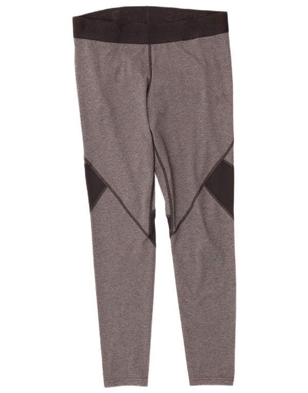 Adidas Womens Climacool Leggings UK 16/18 Large Grey Colourblock