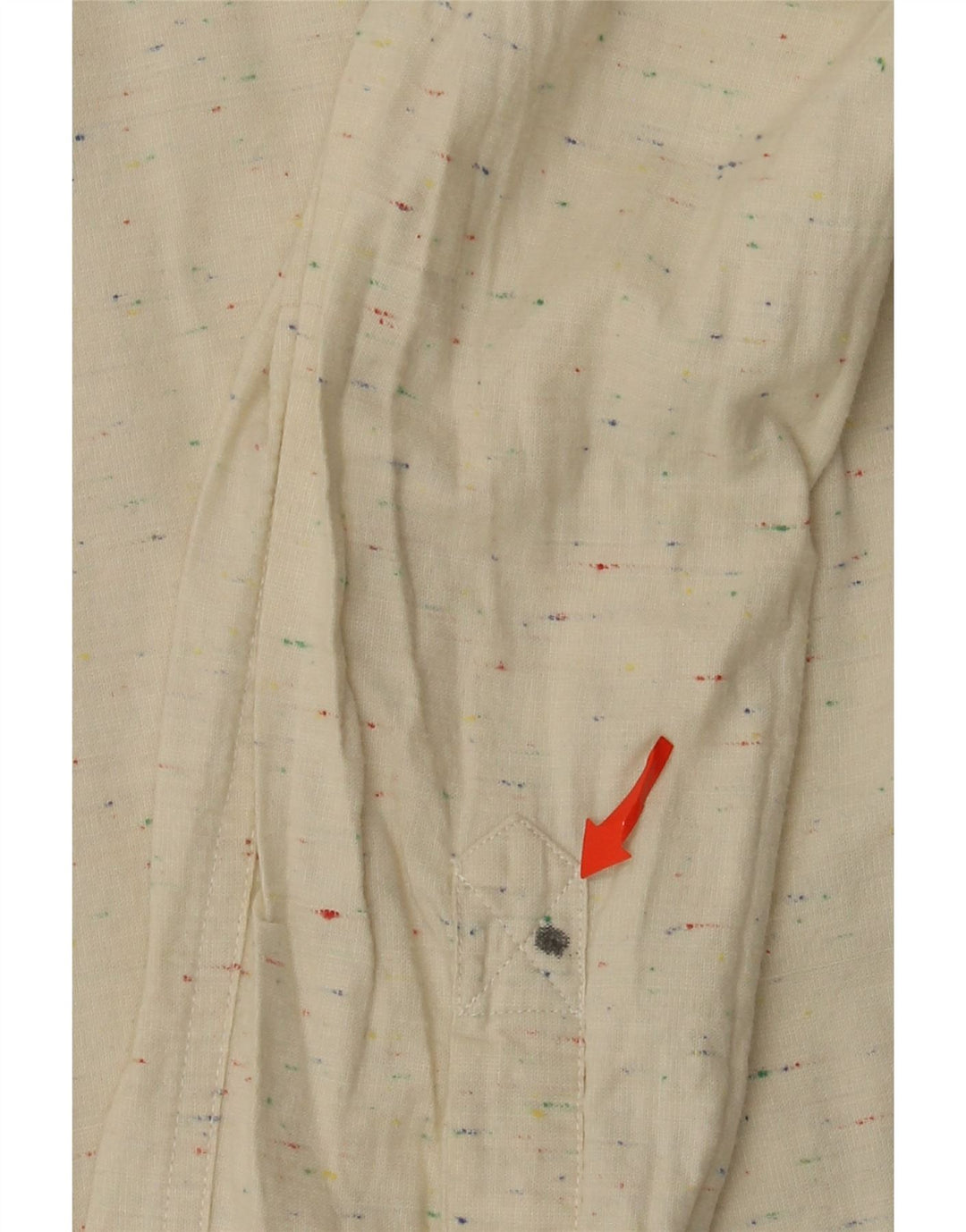 Barbour Herreskjorte Stor Beige Flecked Bomuld