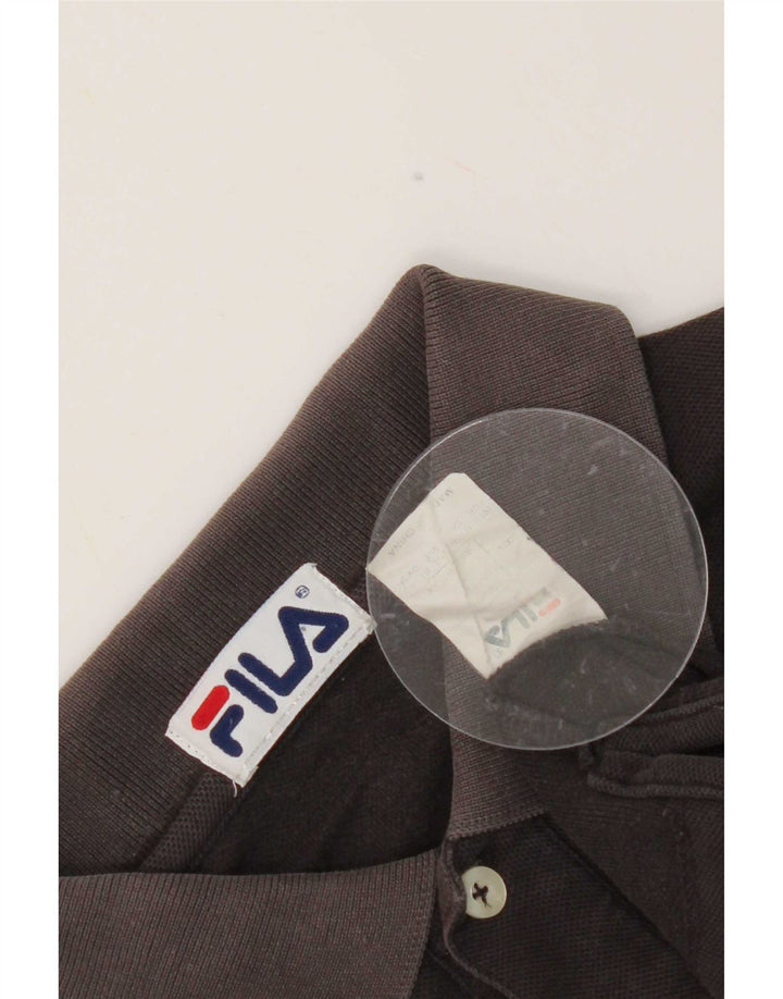 Fila Poloskjorte til mænd Stor sort bomuld