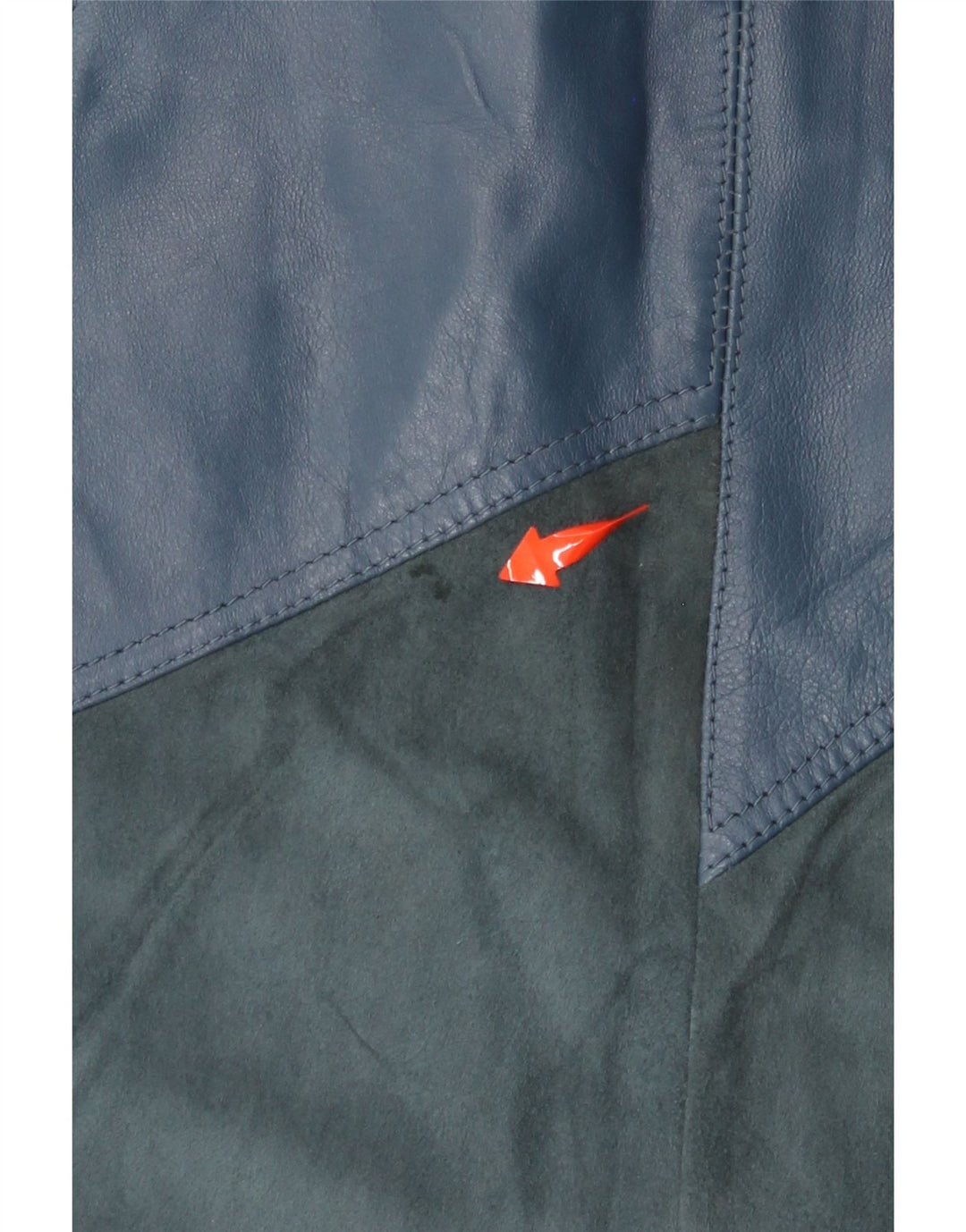 VINTAGE lædernederdel til kvinder W30 Medium Blue